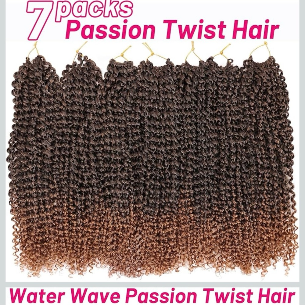 Passion Twist Hair Extensions T1B30 pkg of 7 - Brown